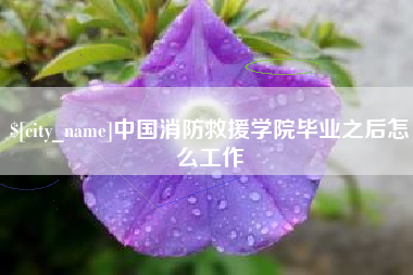 长葛中国消防救援学院毕业之后怎么工作