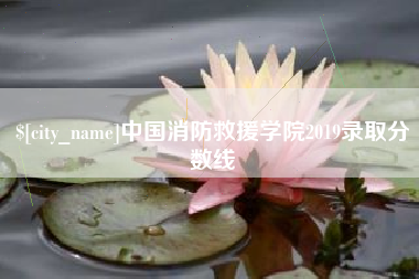 长葛中国消防救援学院2019录取分数线