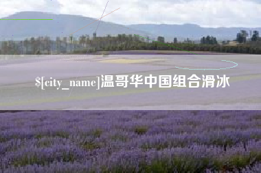长葛温哥华中国组合滑冰