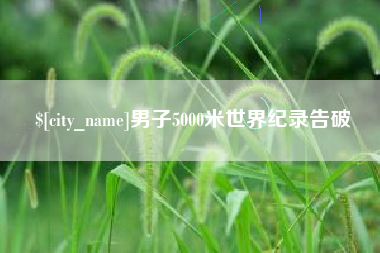 长葛男子5000米世界纪录告破