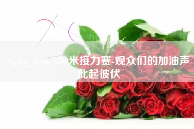 长葛500米接力赛-观众们的加油声此起彼伏
