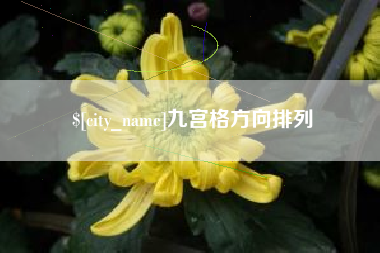 长葛九宫格方向排列