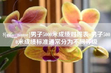 长葛男子5000米成绩对照表-男子5000米成绩标准通常分为不同等级