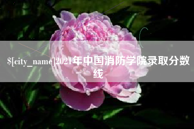 长葛2021年中国消防学院录取分数线