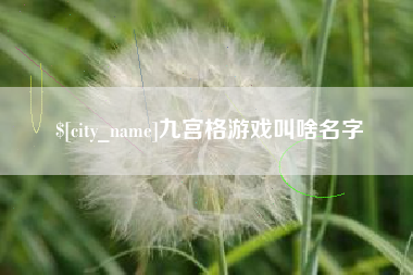 长葛九宫格游戏叫啥名字