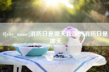 长葛消防日是哪天我国的消防日是哪天