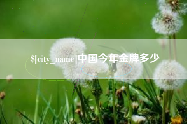 长葛中国今年金牌多少