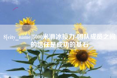 长葛5000米滑冰接力-团队成员之间的信任是成功的基石