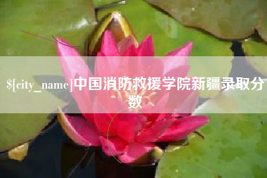 长葛中国消防救援学院新疆录取分数