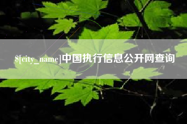 长葛中国执行信息公开网查询