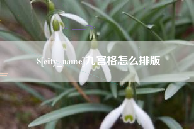 长葛九宫格怎么排版