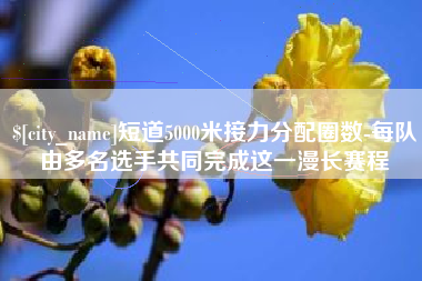 长葛短道5000米接力分配圈数-每队由多名选手共同完成这一漫长赛程