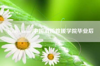 长葛中国消防救援学院毕业后