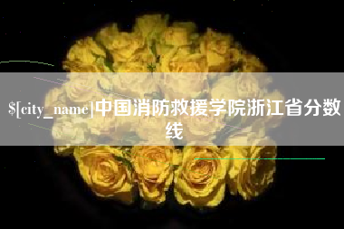 长葛中国消防救援学院浙江省分数线