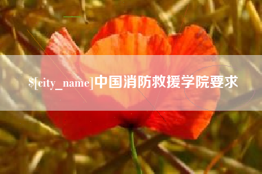 长葛中国消防救援学院要求