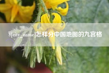 长葛怎样分中国地图的九宫格
