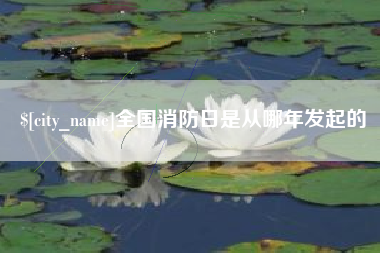 长葛全国消防日是从哪年发起的