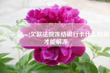 长葛欠款法院冻结银行卡什么时候才能解冻