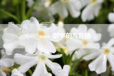 长葛数字的九宫格