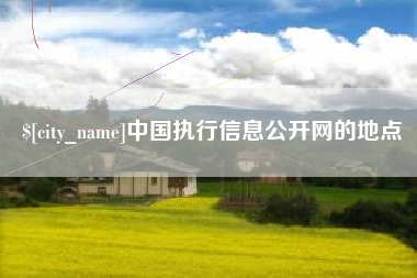 长葛中国执行信息公开网的地点
