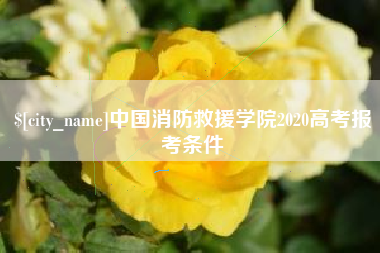 长葛中国消防救援学院2020高考报考条件