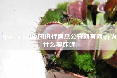 长葛中国执行信息公开网官网app为什么要钱呢