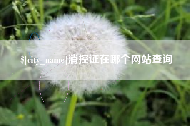 长葛消控证在哪个网站查询