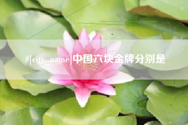 长葛中国六块金牌分别是