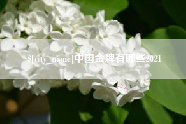长葛中国金牌有哪些2021